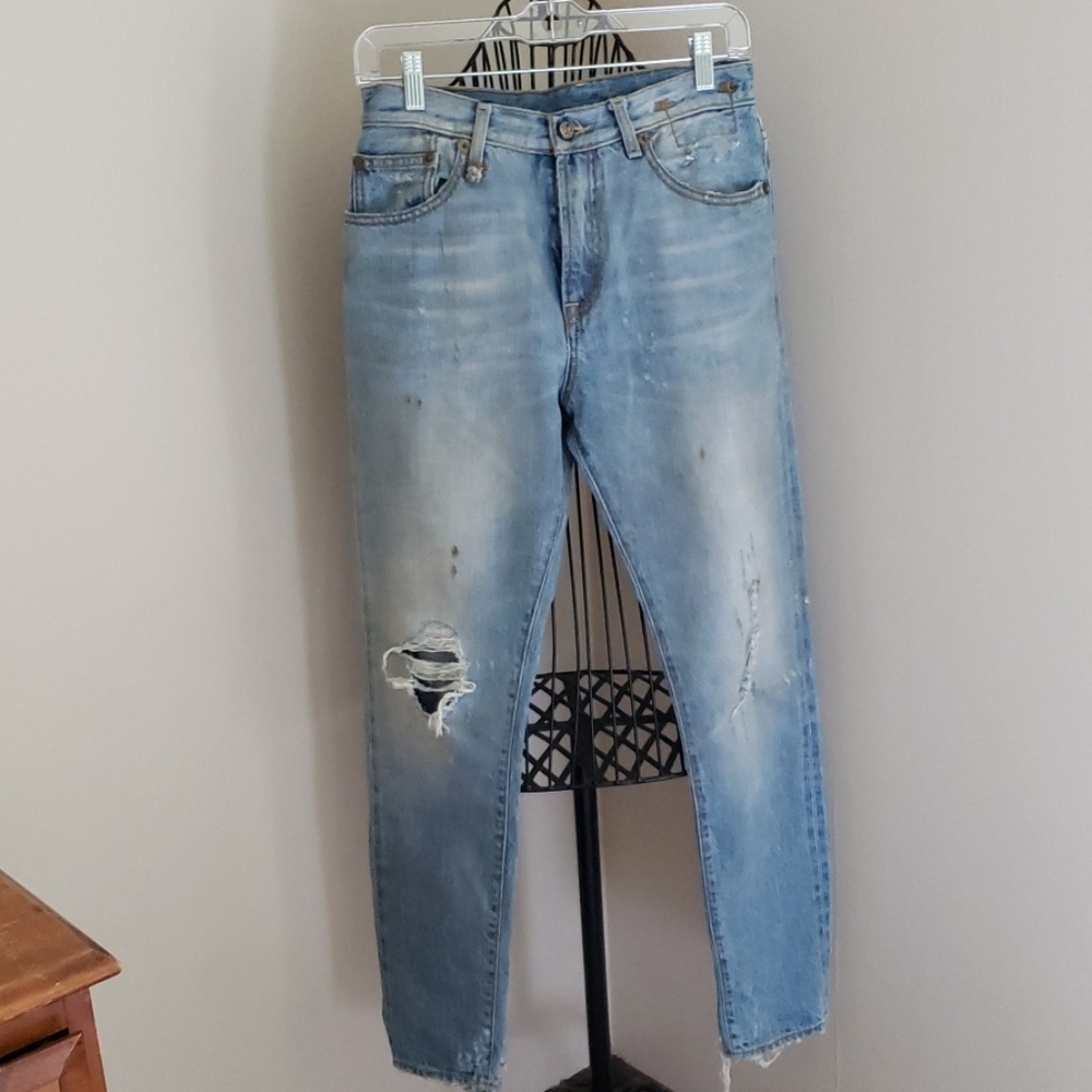 R13 Japanese Denim Italy Distressed Jeans 27